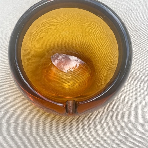 Vintage Viking Glass Orb Ashtray - Picture 4 of 4